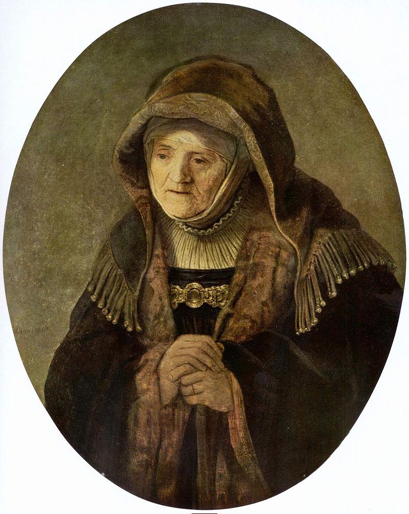 Rembrandt: Portrait of an Old Woman (Prophetess Hannah)